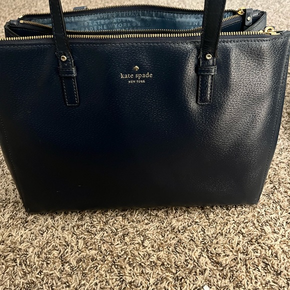 Kate Spade wallet & purse Navy Blue “ Fairly “ new one worn once - Picture 2 of 3